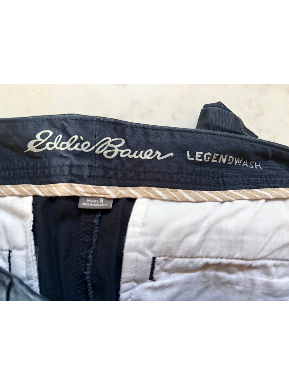 Eddie Bauer Navy Shorts- Size 8 - Picture 5 of 6